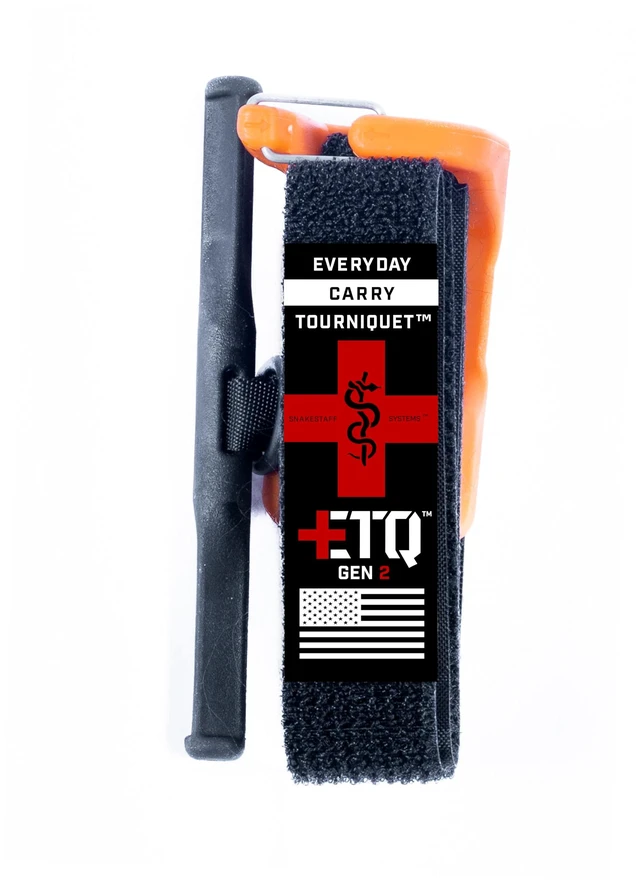 Main image of Tourniquet - ETQ Gen 2 Made in The USA | EDC Gear for Trauma Kits, Tourniquet Kits, and Medical Emergency Bags, Orange, Regular (1")