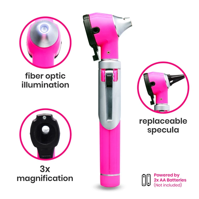 Alt view image 5 of 6 - ZetaLife Otoscope - Ear Scope with Light, Ear-Infection Detector, Pocket Size (Pink Color)