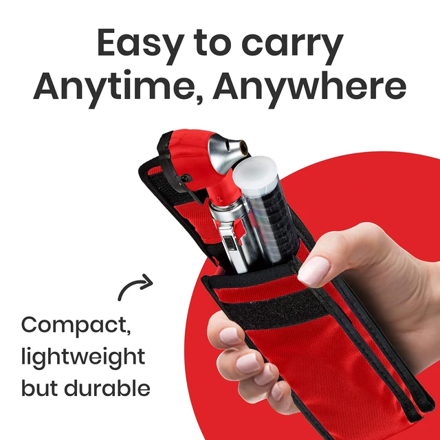 Alt view image 6 of 7 - ZetaLife Otoscope - Ear Scope with Light, Ear Infection Detector, Pocket Size (Red Color)