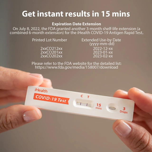 Alt view image 2 of 7 - COVID-19 Antigen Rapid Home Test, 2 Tests, FDA Authorized OTC at-Home Self Test, Results in 15 Minutes with Non-invasive Nasal Swab, Easy to Use & No Discomfort, for ages 2 and up