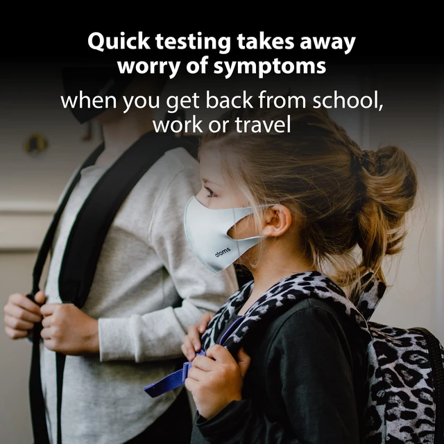 Alt view image 5 of 7 - COVID-19 Antigen Rapid Home Test, 2 Tests, FDA Authorized OTC at-Home Self Test, Results in 15 Minutes with Non-invasive Nasal Swab, Easy to Use & No Discomfort, for ages 2 and up