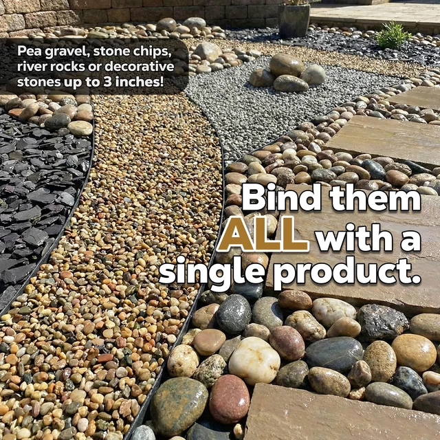 Alt view image 4 of 7 - Rock Anchor 1 Gallon - Rock Glue for Landscaping Gravel & Stone, Ready to Spray, Locks in River Rock, Pea Gravel & Decorative Rock, Prevents Scattering & Washouts, Water-Based