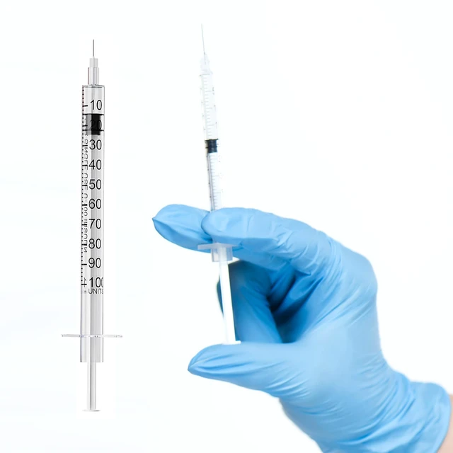 Alt view image 6 of 7 - 100PACK 1ML Syringe with 30G 1/2" (13mm) Needle, Individually Wrapped Lab Supplies (1CC 30G 1/2"-100PACK)