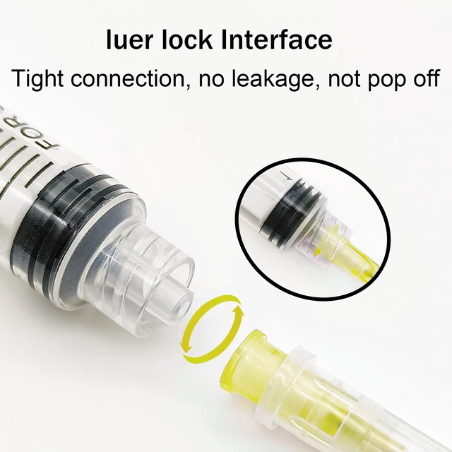 Alt view image 4 of 7 - 100pcs 10mL Syringe 20Gauge 1.5inch Luer Lock, Individually Wrapped