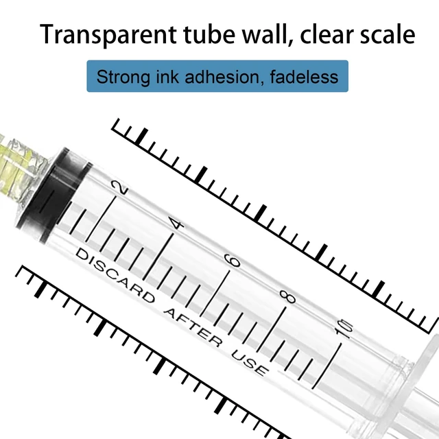 Alt view image 6 of 7 - 100pcs 10mL Syringe 20Gauge 1.5inch Luer Lock, Individually Wrapped