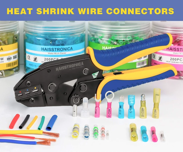 Alt view image 6 of 6 - 260PCS Heat Shrink Spade Connectors - Quick Disconnect Female & Male Spade Terminals for Watercraft, Electronics & Automotive (Pack of 2)