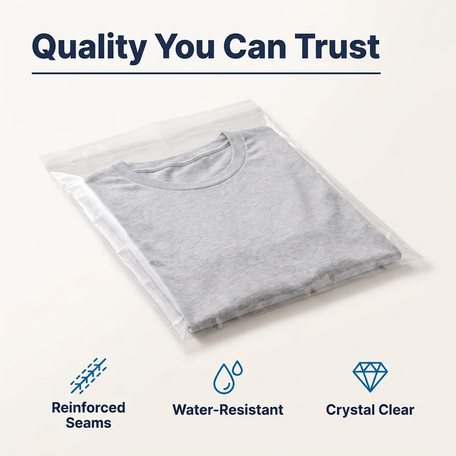 Alt view image 3 of 7 - 8x10 Self-Sealing Cellophane Bags (1000 Count) Clear Resealable Cello Bags for Art Prints, Photos, Stickers, Cookies, and Crafts - Resealable Adhesive Flap, Reinforced Sides