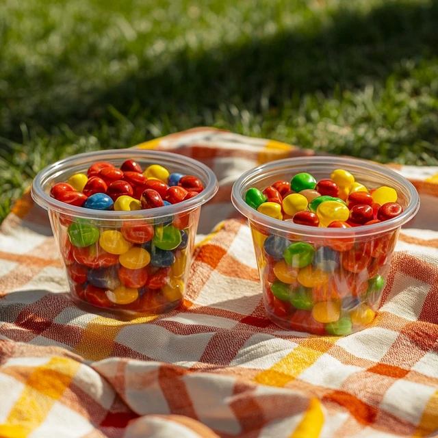 Alt view image 5 of 6 - 200 Sets-5.5 Ounce Disposable Plastic Jello Shot Cups with Lids, Souffle Portion Cups