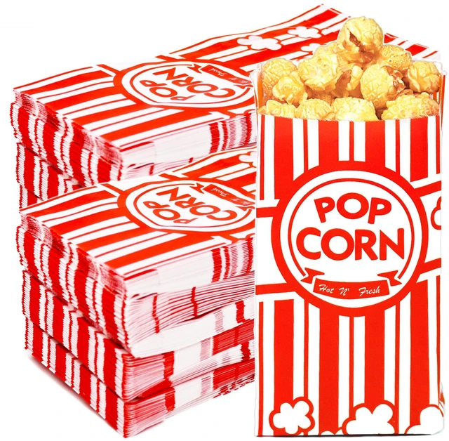 Main image of 800 Pcs Paper Popcorn Bags for Party, 1 oz Individual Servings Small Popcorn Bag Bulk, For Pop Corn Machine, Movie Night, Cinema, Carnival, Party, Concessions