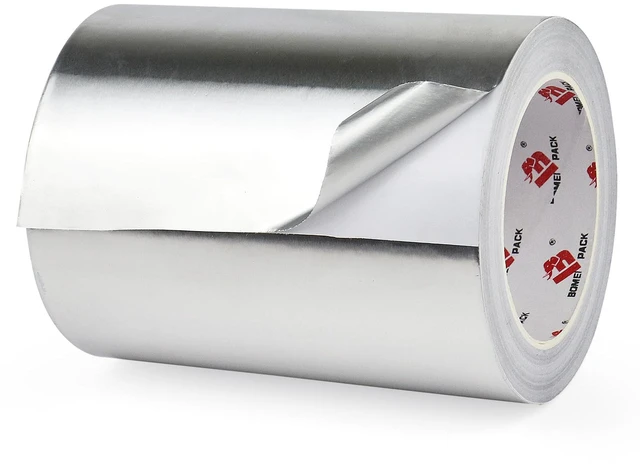 Main image of Aluminum Foil Tape,Heavy Duty Metal Foil Tape,High Temperature Silver Duct Tape,Perfect for Sealing & Patching,HVAC,Air Ducts,Insulation and Metal Repair (6 Inch)