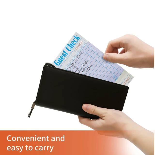 Alt view image 5 of 7 - 20 Pack/1000 Tickets Guest Checks Books for Servers, Purple