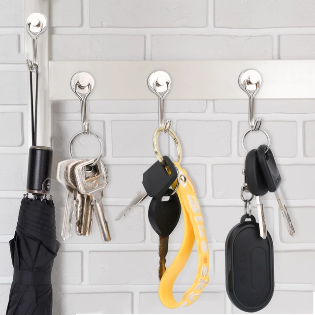Alt view image 7 of 7 - 24 Pack Swivel Swing Magnetic Hooks, Strong Neodymium Magnetic Hooks Heavy Duty for Hanging, Rare Earth Magnet Hagner for Grill Classroom Cruise Kitchen Indoor Outdoor, 20mm in Diameter