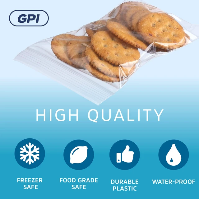 Alt view image 4 of 7 - Clear Plastic Reclosable Zip Bags - Bulk Case of 1000, 4" x 6" 2 mil Thick Strong & Durable Poly Baggies With Resealable Zip Top Lock For Travel, Storage, Packaging & Shipping