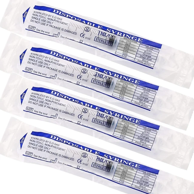 Alt view image 4 of 6 - 100 Pack 1ml 27Ga Lab Syringe Tools, Individually Packed