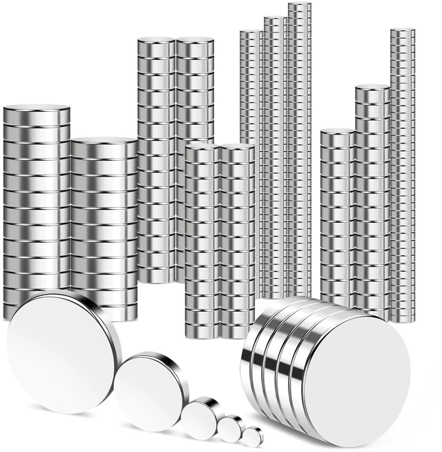 Main image of 330Pcs Small Magnets,5 Different Sizes Refrigerator Magnet Tiny Mini Magnets for 3D Printing Fridge, DIY, Office, Hobbies, Crafts and Science