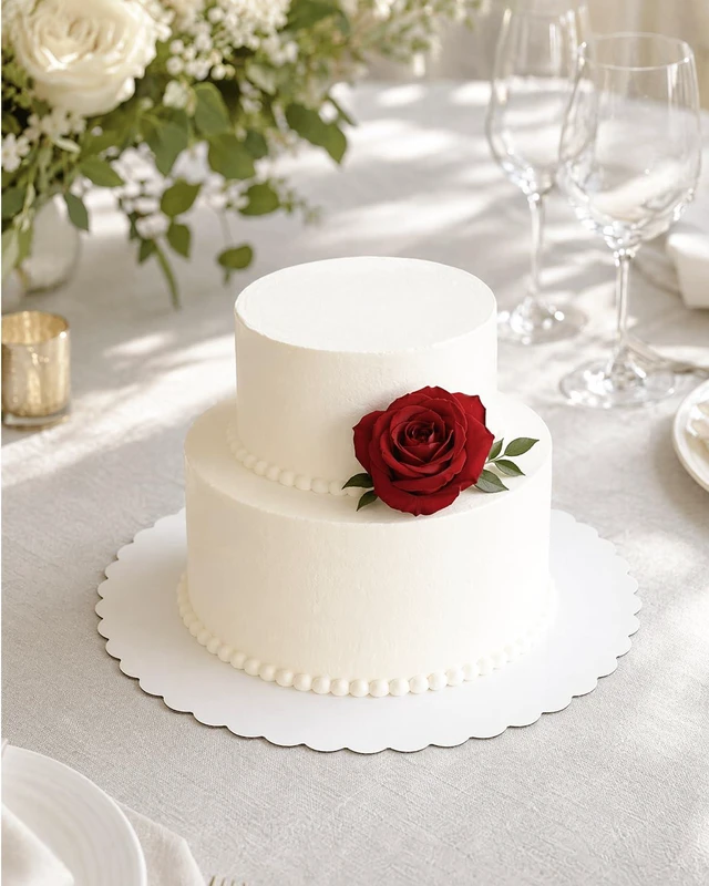 Alt view image 7 of 7 - White 6 Inch Wave Cake Boards Round 160-Packs Circles Rounds Base Cake PlateThinner But Stronger