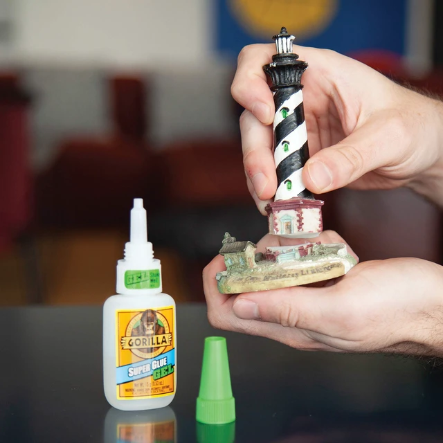 Alt view image 5 of 7 - Super Glue Gel, Clear, 20 g, 2-Pack, All Purpose, Fast Setting Dries in 10-45 Seconds, Thick No-Run Formula for Vertical Surfaces, Ideal for Projects and Repairs