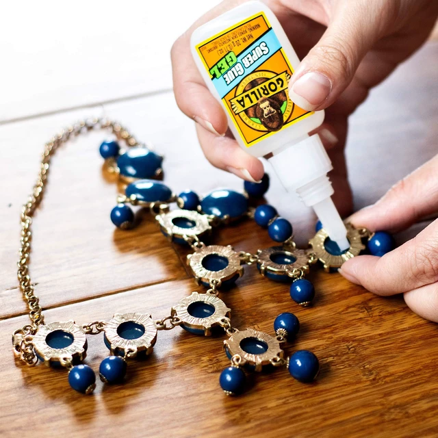 Alt view image 7 of 7 - Super Glue Gel, Clear, 20 g, 2-Pack, All Purpose, Fast Setting Dries in 10-45 Seconds, Thick No-Run Formula for Vertical Surfaces, Ideal for Projects and Repairs