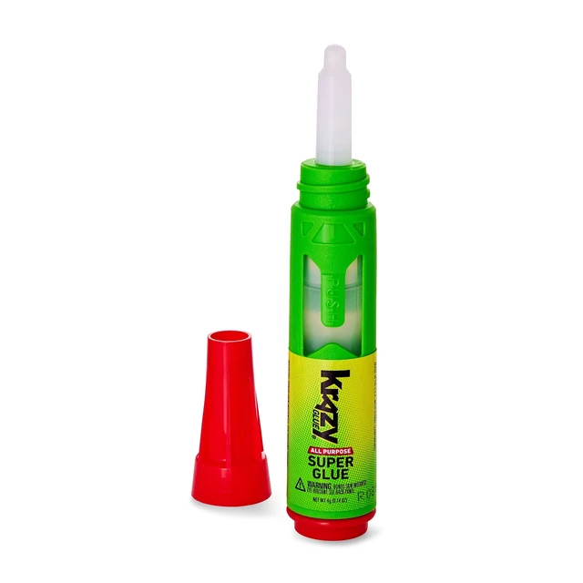 Alt view image 4 of 6 - All Purpose Precision Control Superglue Pen (4g), Clear, Fast-Drying Adhesive, One-Drop Applicator for Plastic, Ceramic, Wood, Rubber, Metal, Leather & More (6 Pack)