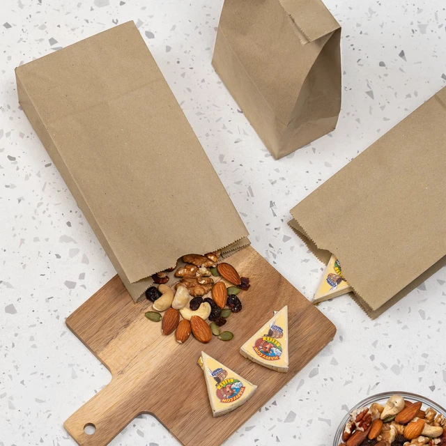 Alt view image 5 of 7 - 2lb Paper Lunch Bags - Kraft, 2,000 Count - Versatile Paper Bags for Small Business, Snacks, Popcorns or Party Favor - Sturdy, Self-Standing, Reusable