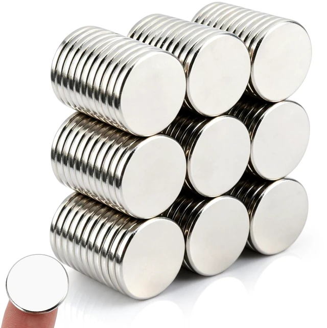 Main image of 100 Pack Small Strong Magnets, 18x2mm Rare Earth Magnet Mini Tiny Neodymium Magnets for Crafts, 3D Printing, Refrigerator, DIY, Kitchen and Office