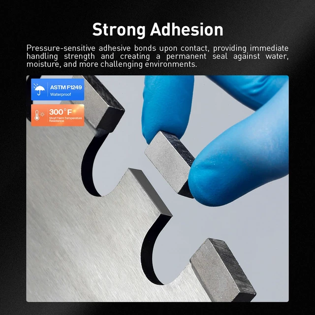 Alt view image 6 of 7 - 3M Double Sided Tape, Heavy Duty, 3/4 x 18Ft, Gray Very High Bonding, Permanent, Weather, Waterproof Foam Mounting Tape for Home, Office, Car, Deco, Indoor, Outdoor Mountings
