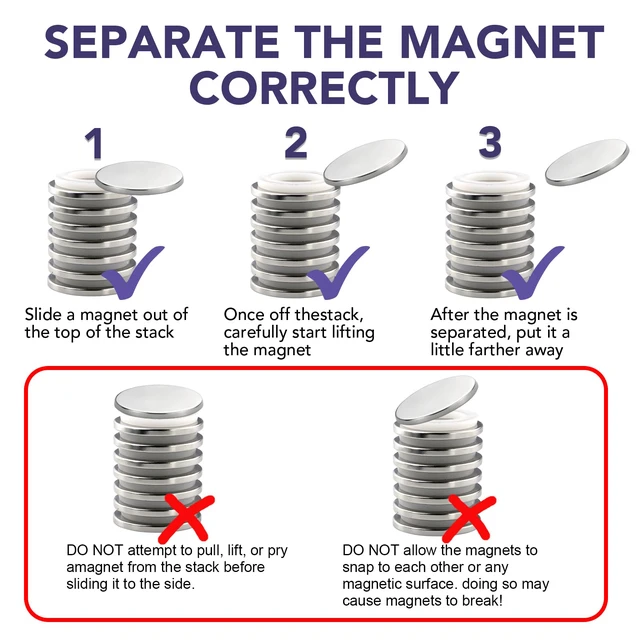 Alt view image 3 of 7 - 50 Pack Strong Magnets with Adhesive Backing Powerful 1.26"x0.12" Round Permanent Neodymium Disc Rare Earth Magnet for Fridge Whiteboard Refrigerator Scientific Crafts and Office