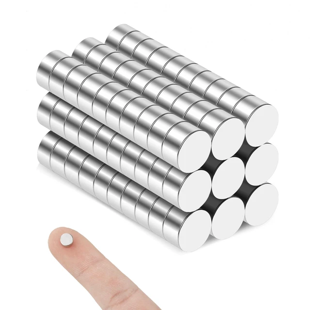 Main image of Small Magnet, 120 Pack Refrigerator Magnets 6x3mm Rare Earth Magnets Neodymium Magnet for Crafts, Whiteboard, Kitchen Cabinet