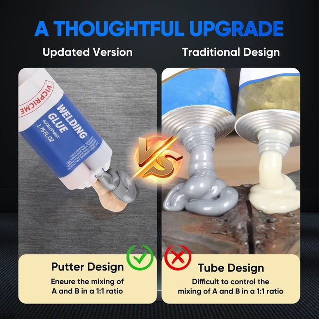 Alt view image 7 of 7 - Metal Glue Heavy Duty for Metal Steel Plastic, Waterproof, 3PK Heavy-duty metal epoxy bonds steel, aluminum, plastic, wood 3 syringes for frequent repairs