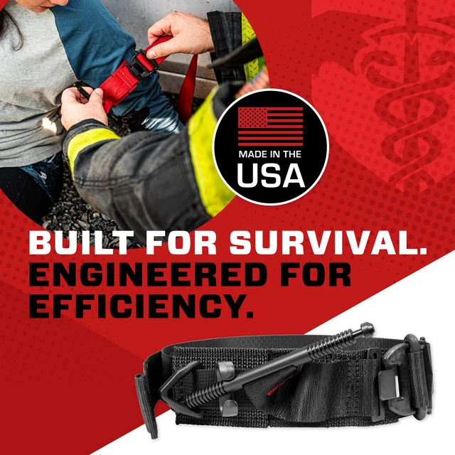 Alt view image 6 of 7 - (Generation 5) - Military-Grade Tourniquet for Severe Bleeding Control, Essential First Aid for Tactical, Emergency, and Civilian Use (Blue), TacMed Solutions