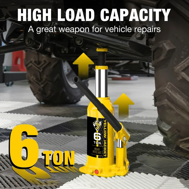 Alt view image 6 of 7 - 6 Ton Muti-Directional Welded Bottle Jack(12,000lb) for Car, Pickup, Truck, RV, Auto Repair