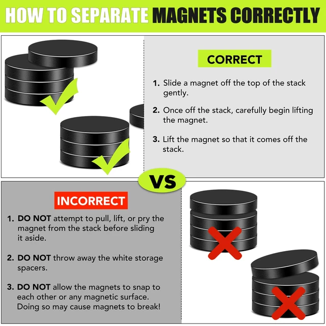 Alt view image 5 of 7 - Small Magnets 30 Pack Black Refrigerator Magnets 20x2mm Rare Earth Magnet Neodymium Magnet for Crafts, Whiteboard, Kitchen Cabinet