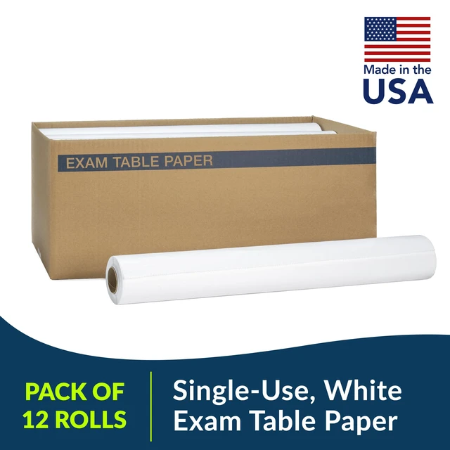 Alt view image 4 of 7 - 613 Avalon Exam Table Paper, White, 18 x 125 (Pack of 12) Standard Crepe Paper Hygienic Barrier for Medical Offices, Exam Rooms, Daycare Centers, Spas, Tattoo Studios Medical Supplies