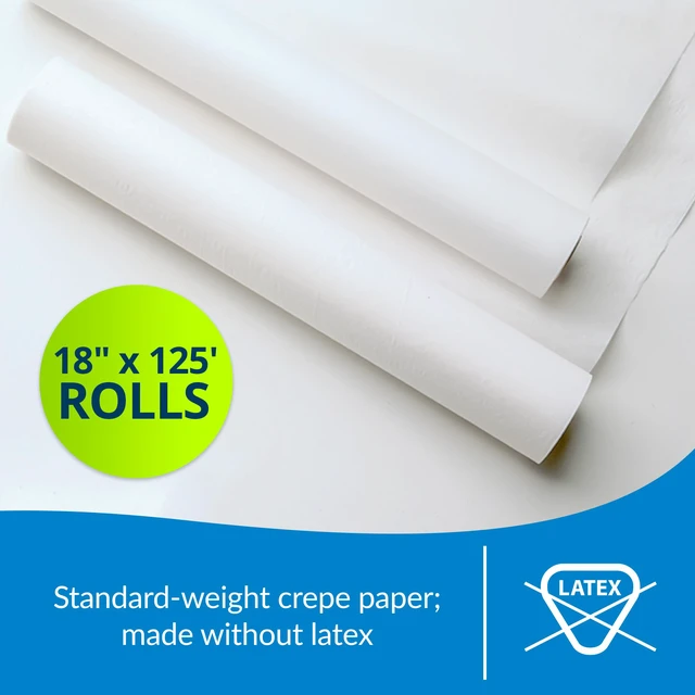 Alt view image 5 of 7 - 613 Avalon Exam Table Paper, White, 18 x 125 (Pack of 12) Standard Crepe Paper Hygienic Barrier for Medical Offices, Exam Rooms, Daycare Centers, Spas, Tattoo Studios Medical Supplies