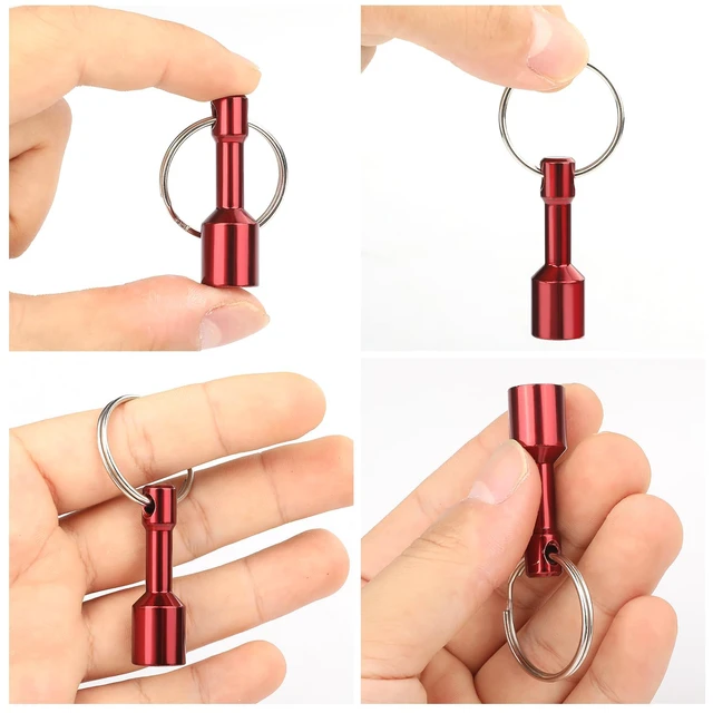 Alt view image 4 of 7 - 10 Pack Magnet Key Chain Gold Testing Kit, Red Magnetic Key Holder Silver Tester for Jewelry Test Rare Earth Magnets Precious Metal Keychain Pocket Ring Small Neodymium