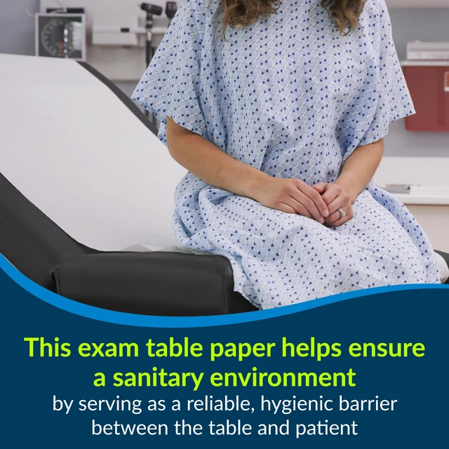 Alt view image 6 of 7 - 613 Avalon Exam Table Paper, White, 18 x 125 (Pack of 12) Standard Crepe Paper Hygienic Barrier for Medical Offices, Exam Rooms, Daycare Centers, Spas, Tattoo Studios Medical Supplies