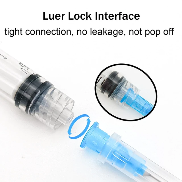 Alt view image 5 of 7 - 100pcs 3mL Syringe 23Gauge 1inch Luer Lock, Individually Wrapped