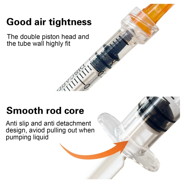 Alt view image 3 of 7 - 100Pack 1mL 25G 1inch Luer Lock Refilling Ink Individually Packaged