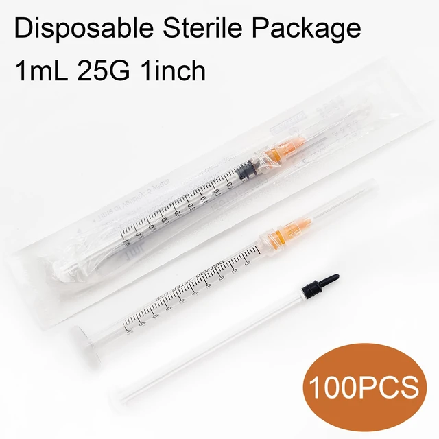 Alt view image 7 of 7 - 100Pack 1mL 25G 1inch Luer Lock Refilling Ink Individually Packaged