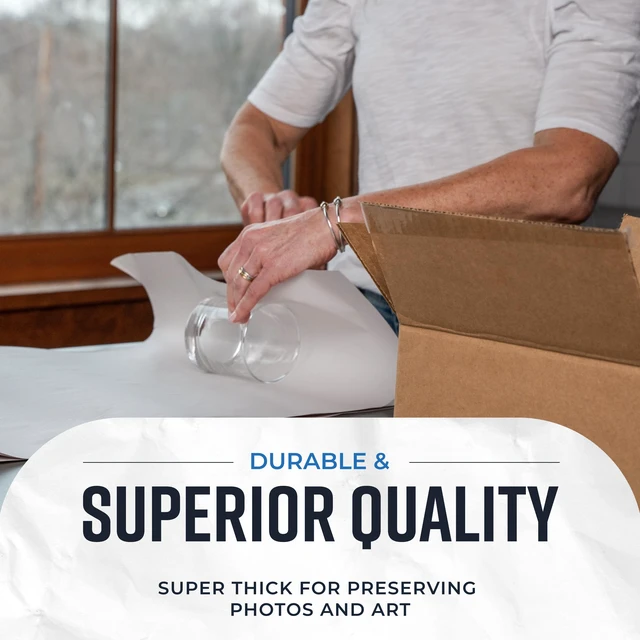 Alt view image 3 of 6 - Packing Paper Sheets for Moving | 640 Sheets | 27" x 17" | 20lb | Made in USA | Newsprint Paper | Must Have in Your Moving Supplies