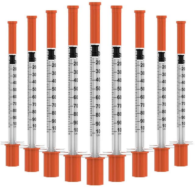 Main image of U-100 Disposable Syringes with Needle 1ml/cc, 30G 5/16" (8mm), Individually Wrapped,100Pack
