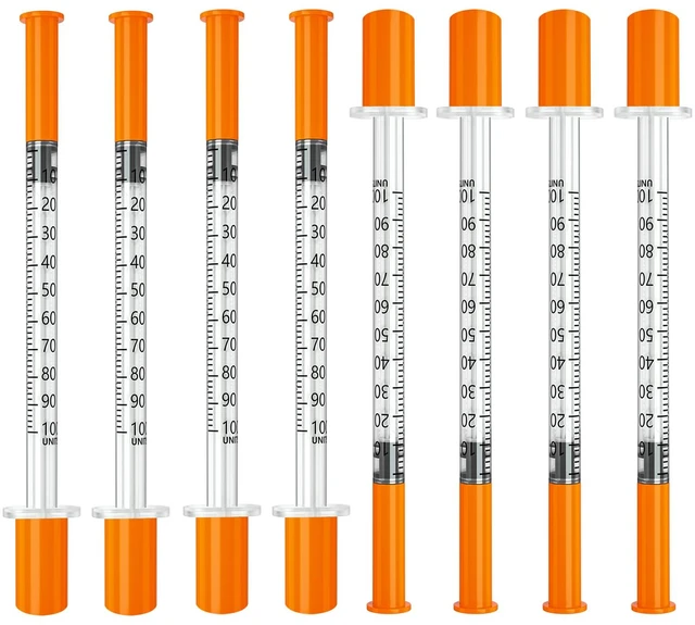 Main image of U-100 1mL Syringe with 31G 1/2 inch Needles, Individual, 100 Pack