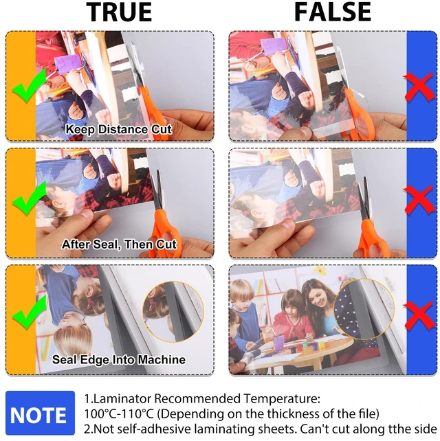 Alt view image 4 of 7 - Laminating Sheets,500 Pack,3 mil,9x11.5,Thermal Pouches Holds 8.5x11 Sheets, Clear Letter Size, 9 x 11.5 Inches, Thermal Laminating Pouches, Office & School Supplies