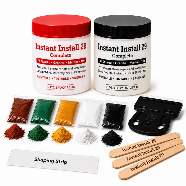 Main image of II29 Complete 20 oz. Stone Kit. Chips, Cracks, Rebuilds. EZ-Tint 5-Pack