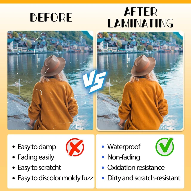 Alt view image 6 of 7 - Laminating Sheets,500 Pack,3 mil,9x11.5,Thermal Pouches Holds 8.5x11 Sheets, Clear Letter Size, 9 x 11.5 Inches, Thermal Laminating Pouches, Office & School Supplies