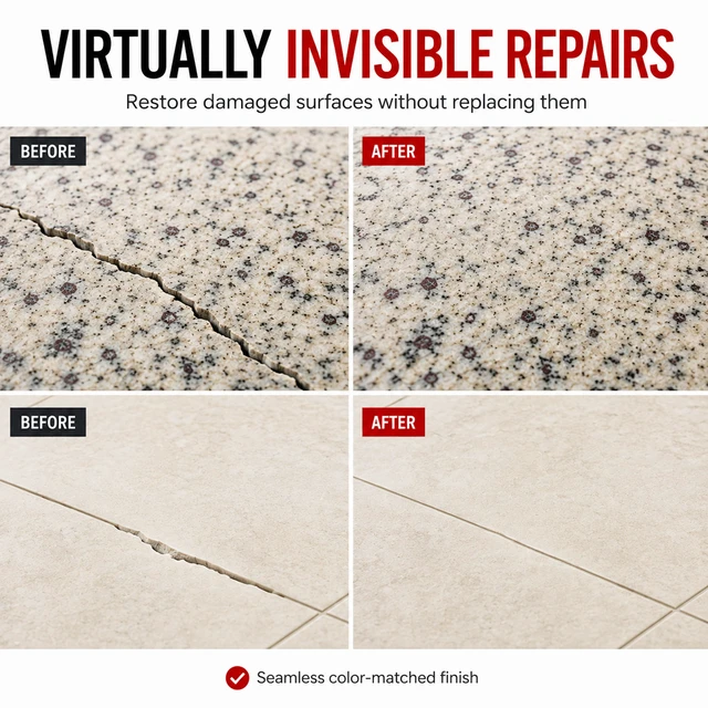 Alt view image 4 of 7 - II29 Complete 4 oz. Stone Kit - Chips, Cracks, Rebuilds. EZ-Tint 5-Pack