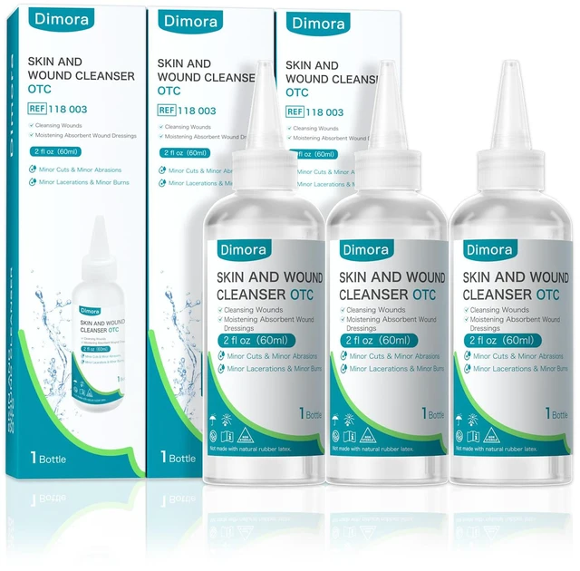 Main image of Wound Cleanser Wash Solution Travel Size 60mL 3 Packs