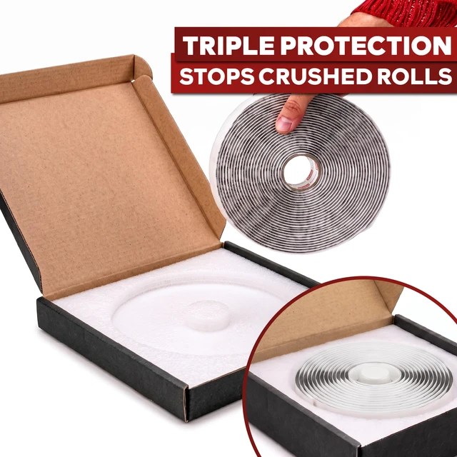 Alt view image 7 of 7 - Butyl Sealing Tape, Black, 1/8-In x 3/4-In x 30-Foot Plumbers Putty, RV Sealant, Boat Sealing, EDPM Butyl Tape