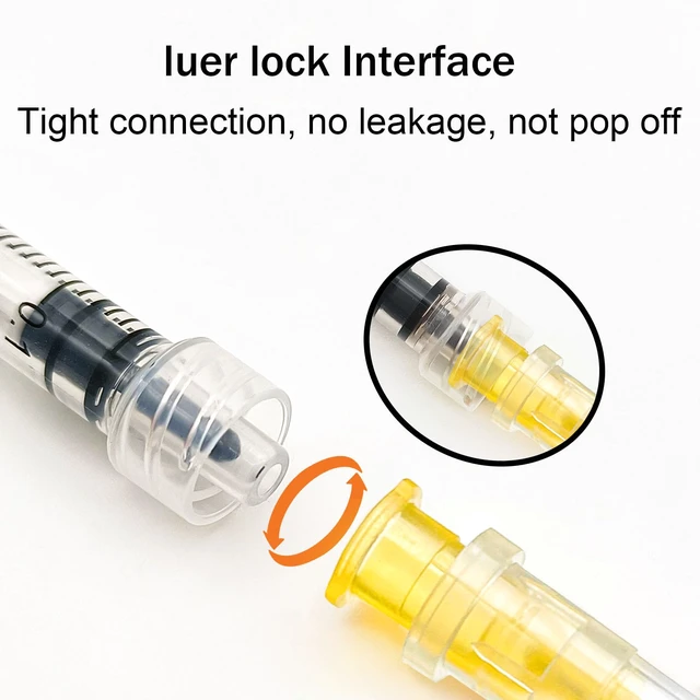 Alt view image 3 of 7 - 100Pack 1mL 25G 5/8in Luer Lock Refilling Ink Individually Packaged