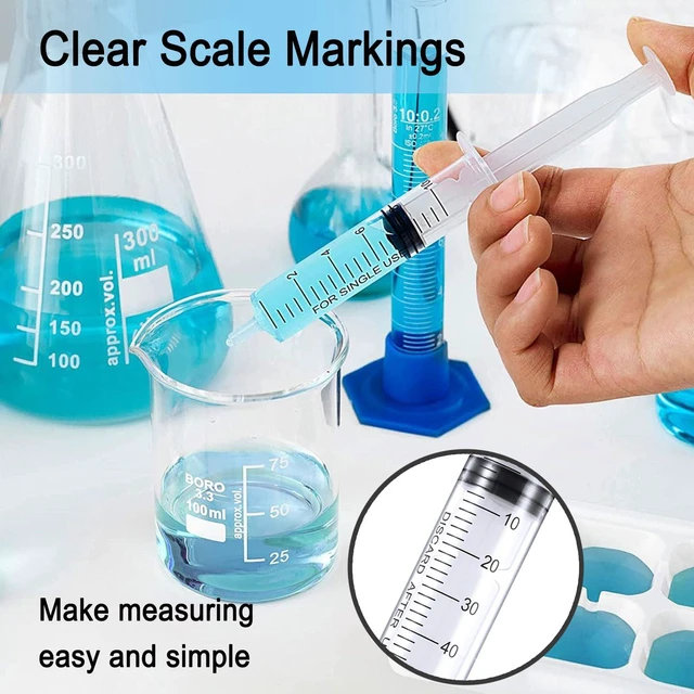 Alt view image 2 of 6 - 60ml Syringe for Liquid, Syringe Without Needle for Pet Feeding, Liquid Measurement, Individually Wrapped, Pack of 15